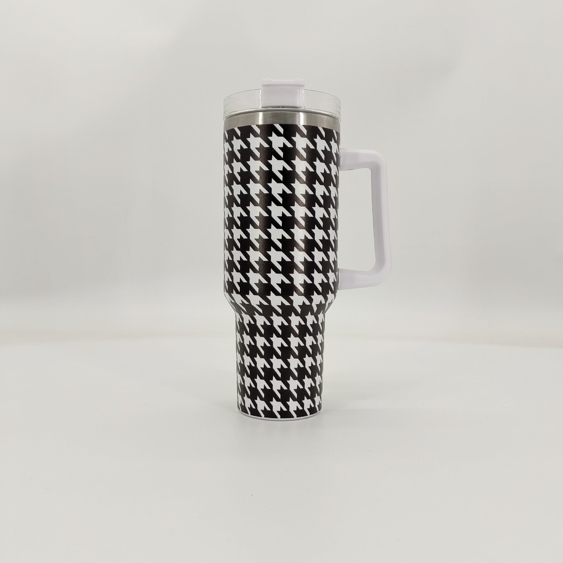 Wholesale Tumbler Qianniao Grid Double-layer Stainless Steel Large Capacity Ice Bullies Cup